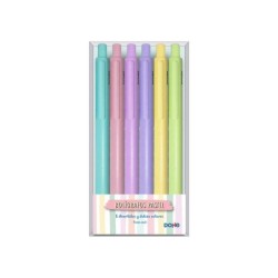 Dohe Pack de 6 Boligrafos en Tonos Pastel - Colores Surtidos