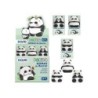 Dohe Expositor de 24 Gomas de Borrar Diseño Panda - Fabricada en PVC - Suave y Agradable Tacto - Envasadas Individualmente