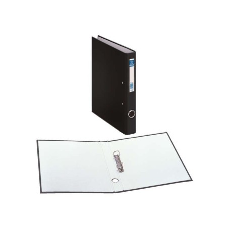 Dohe Carpeta de Carton Forrado con Polipropileno - Tamaño A4 - Anillas Mixtas - Ollao y Tarjetero en Lomo