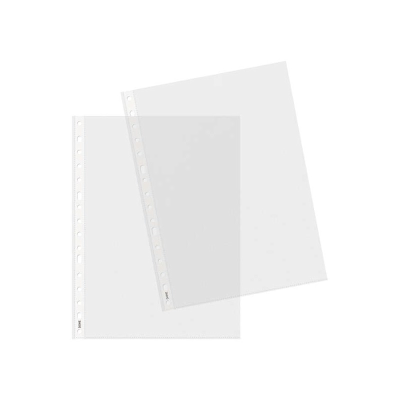 Dohe 100 Fundas Multitaladro en Polipropileno Piel de Naranja - 16 Perforaciones - Resistente y Duradero Dohe 100 Fundas Multitaladro en Polipropileno Piel de Naranja - 16 Perforaciones - Resistente y Duradero