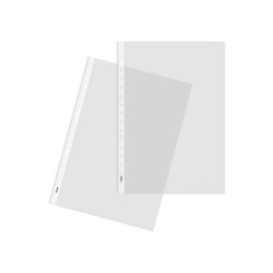 Dohe 100 Fundas Multitaladro en Polipropileno Liso Cristal - 16 Perforaciones