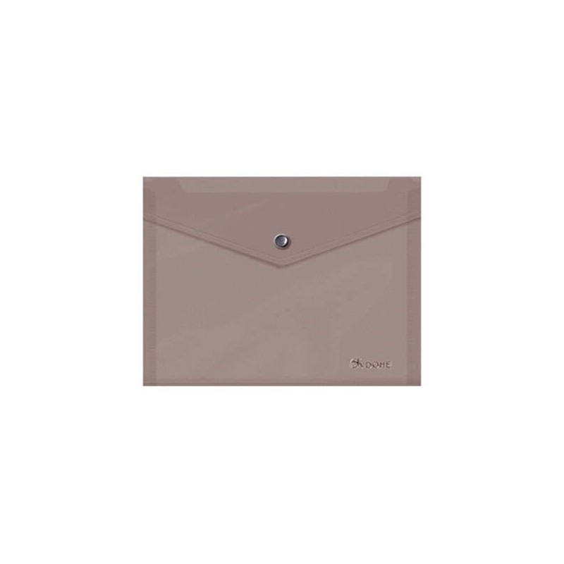 Dohe Carpeta de Polipropileno A5 Apaisado - 150 Micras - Apertura Superior y Cierre Broche Automatico - Resistente y Duradera Dohe Carpeta de Polipropileno A5 Apaisado - 150 Micras - Apertura Superior y Cierre Broche Automatico - Resistente y Duradera