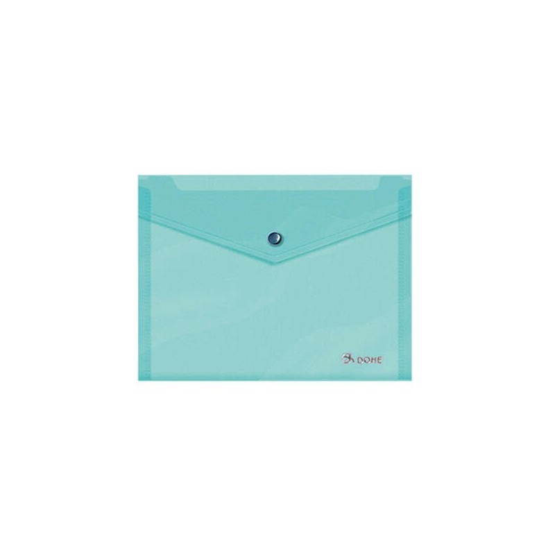 Dohe Carpeta de Polipropileno A5 Apaisado - 150 Micras - Apertura Superior y Cierre Broche Automatico - Resistente y Duradera