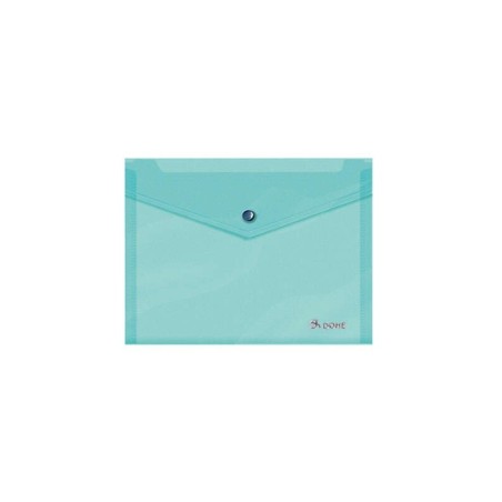 Dohe Carpeta de Polipropileno A5 Apaisado - 150 Micras - Apertura Superior y Cierre Broche Automatico - Resistente y Duradera