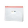 Borsa con cerniera orizzontale Dohe in PVC trasparente da 200 micron - Apertura superiore - Chiusura ermetica con cerniera - For