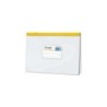 Borsa con cerniera orizzontale Dohe in PVC trasparente da 200 micron - Formato A5 - Apertura superiore - Chiusura ermetica con c