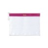 Dohe Bolsa Cremallera PVC - 32x24mm - Ideal para Documentos A4 - Resistente y Duradera