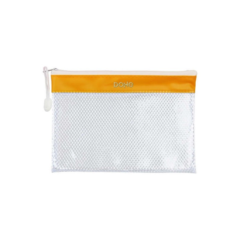 Dohe Bolsa Cremallera PVC - 24x17.5mm - Resistente al Agua - Ideal para Documentos A5 Dohe Bolsa Cremallera PVC - 24x17.5mm - Resistente al Agua - Ideal para Documentos A5