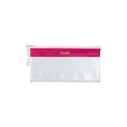 Dohe Bolsa Cremallera PVC - 22x11cm - Resistente al Agua - Ideal para Organizar Objetos Pequeños