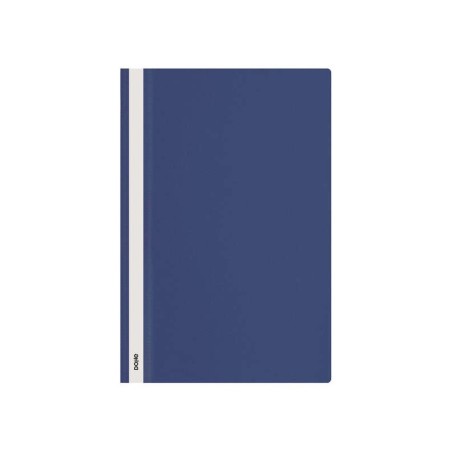 Dohe Dosier con Fastener - Tamaño Folio - Cubierta Transparente y Trasera Opaca - Fabricado en Polipropileno