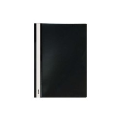 Dohe Dosier con Fastener de Polipropileno - Tamaño A4 - Cubierta Transparente y Trasera Opaca - Ideal para Organizar Documentos