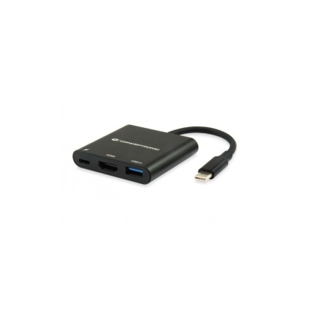 Conceptronic Adaptador Multipuerto USB-C a HDMI / USB-C / USB3.0 - Resolucion 4K - Plug & Play