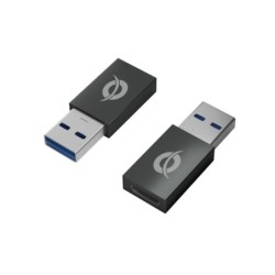 Confezione Conceptronic da 2 adattatori USB: da USB-A maschio a USB-C femmina