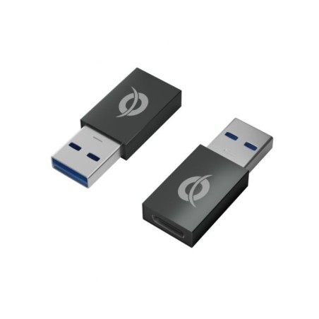 Conceptronic Pack de 2 Adaptadores USB - USB-A Macho a USB-C Hembra