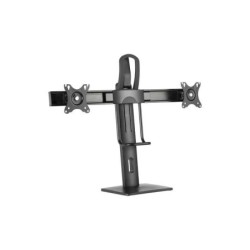 Aisens Soporte de Mesa PRO Contrapeso Giratorio e Inclinable para 2 Monitores (17"-27") - Color Negro
