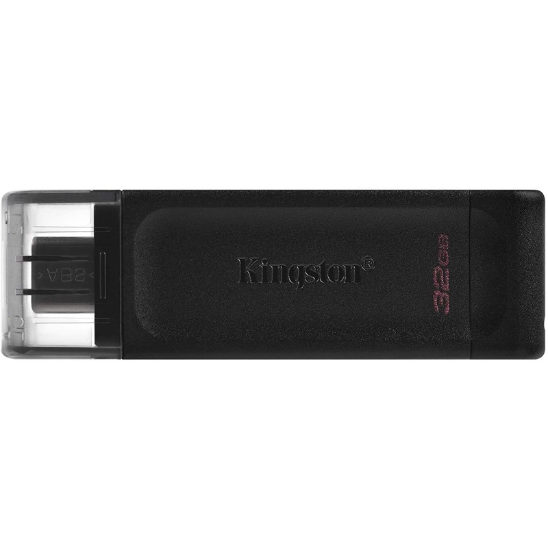 Kingston DataTraveler 70 Memoria USB tipo C 32 GB - USB-C 3.2 Gen 1 - Con cover - Nero (Pendrive) Kingston DataTraveler 70 Memoria USB tipo C 32 GB - USB-C 3.2 Gen 1 - Con cover - Nero (Pendrive)