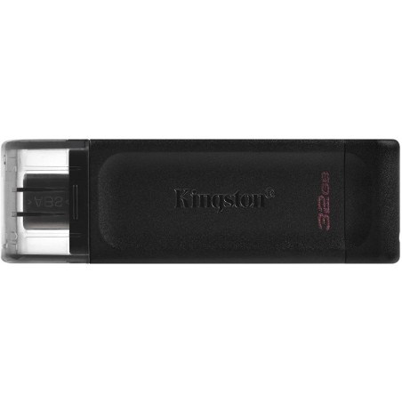Kingston DataTraveler 70 Memoria USB tipo C 32 GB - USB-C 3.2 Gen 1 - Con cover - Nero (Pendrive)