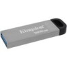 Kingston DataTraveler Kyson Chiavetta USB 128GB - 3.2 Gen 1 - Lettura 200 MB/s - Design Metallico - Colore Argento (Pendrive)