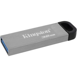 Kingston DataTraveler Kyson Chiavetta USB 32GB - 3.2 Gen 1 - Lettura 200 MB/s - Design Metallico - Colore Argento (Pendrive)