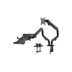 Aisens Soporte de Mesa Contrapeso Giratorio e Inclinable para Portatil y Monitor/TV 8Kg de 17-32" - Color Negro