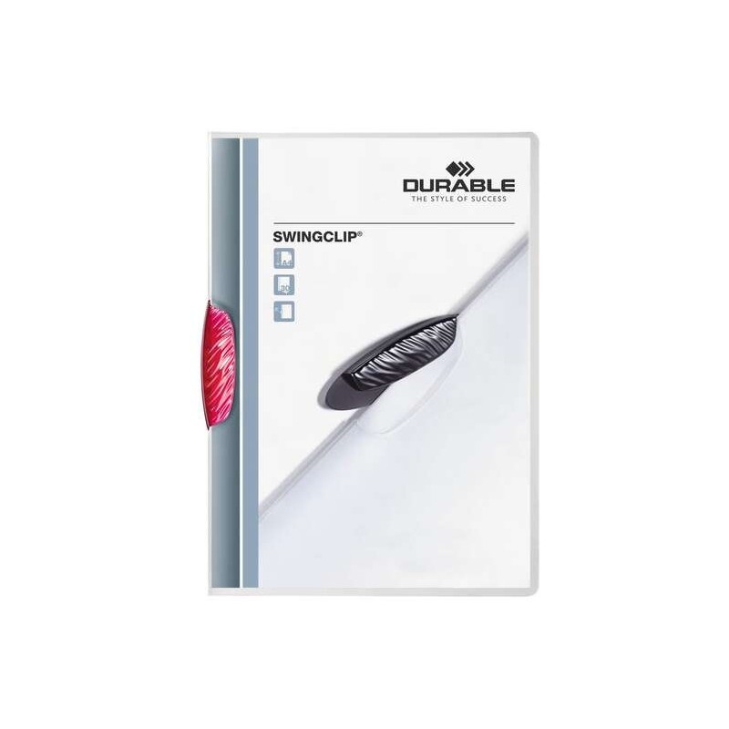 Cartella in plastica resistente Swingclip 30 con clip rotante - Formato A4 - Capacità fino a 30 fogli - Clip viola Cartella in plastica resistente Swingclip 30 con clip rotante - Formato A4 - Capacità fino a 30 fogli - Clip viola
