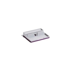 Durable Varicolor Desk Organizer Organizador de Escritorio - Base Antideslizante - Gestion de Cables - Color Gris Claro