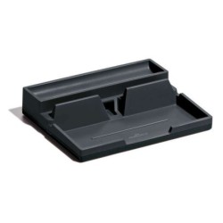 Durevole organizer da scrivania Varicolor Organizer da scrivania - Base antiscivolo - Gestione dei cavi - Colore grigio scuro