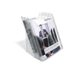 Dispenser durevole per brochure informative A4 Combiboxx L a 3 vassoi A4 verticale