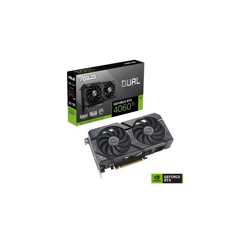 Scheda grafica Asus Dual GeForce RTX 4060 Ti Advanced Edition 16 GB GDDR6 DLSS3 Scheda grafica Asus Dual GeForce RTX 4060 Ti Advanced Edition 16 GB GDDR6 DLSS3