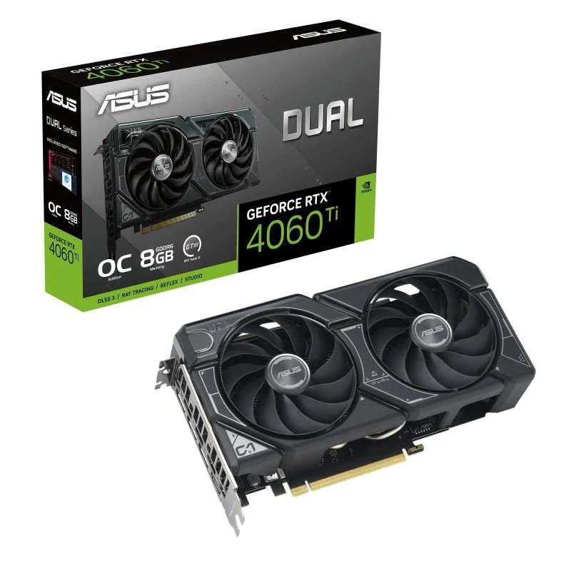 Scheda grafica Asus Dual GeForce RTX 4060 Ti OC Edition 8GB GDDR6 DLSS3 Scheda grafica Asus Dual GeForce RTX 4060 Ti OC Edition 8GB GDDR6 DLSS3