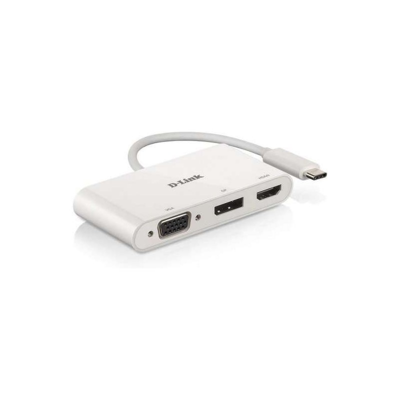 Hub D-Link da USB-C a HDMI, DisplayPort, VGA Hub D-Link da USB-C a HDMI, DisplayPort, VGA