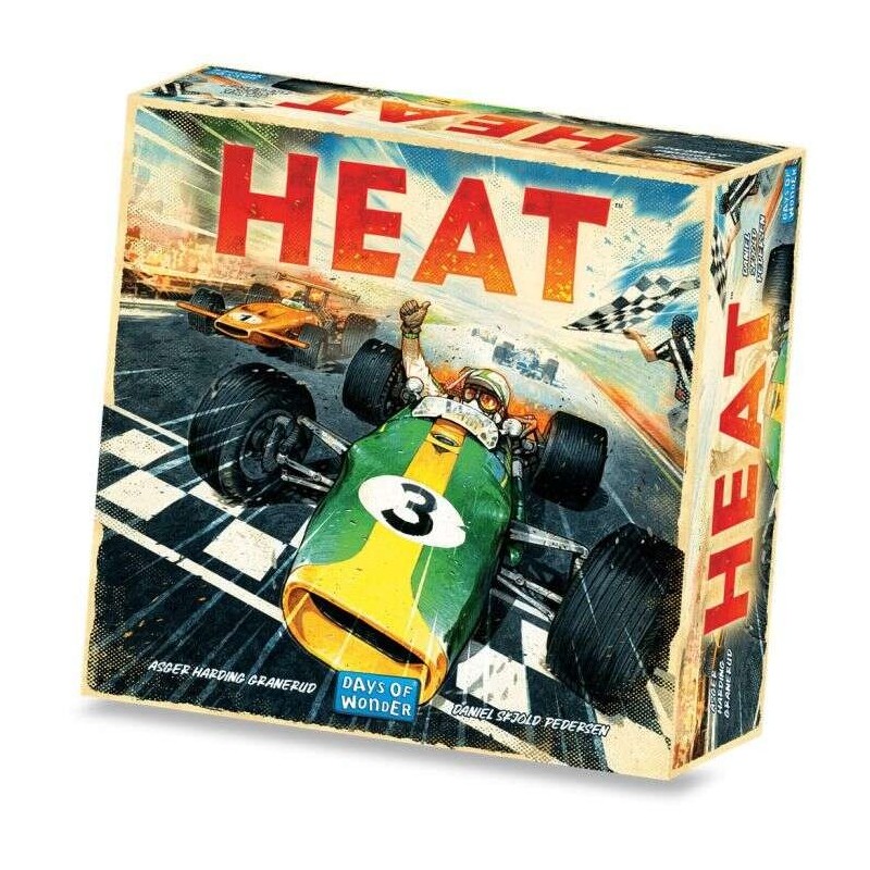Gioco da Tavolo Heat - Tema Corse Automobilistiche - Da 1 a 6 Giocatori - Da 10 Anni - Durata 30-60min. ca. Gioco da Tavolo Heat - Tema Corse Automobilistiche - Da 1 a 6 Giocatori - Da 10 Anni - Durata 30-60min. ca.