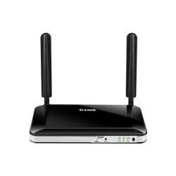 D-Link Router Inalambrico 4G LTE WiFi - Hasta 150Mbps - 4 Puertos RJ45 10/100 Mbps - 2 Antenas Externas - Color Negro