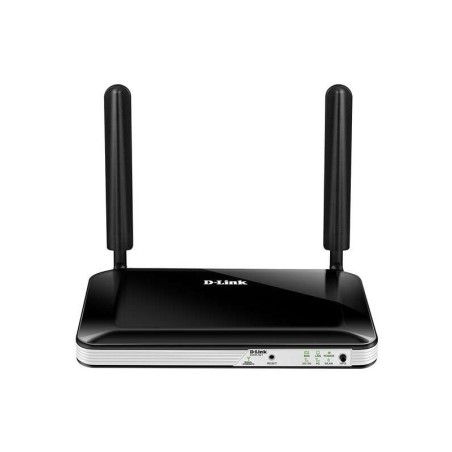 Router Wireless WiFi D-Link 4G LTE - Fino a 150Mbps - 4 Porte RJ45 10/100 Mbps - 2 Antenne Esterne - Colore Nero