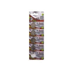 Elbat Confezione da 5 batterie a bottone al litio CR2032 3V