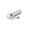 Multipresa Elbat - 4x Schuko - Interruttore On/Off - Cavo da 1,50 m