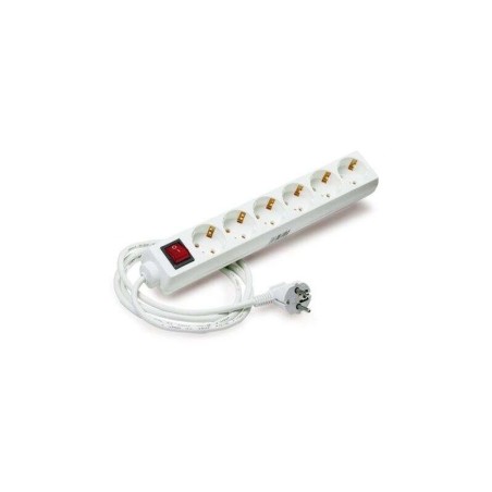 Elbat Regleta Alimentacion - 6 Tomas Schuko - Interruptor On/Off - Cable de 1.50m