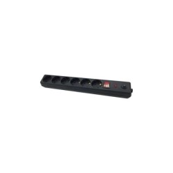 Elbat Regleta Alimentacion - 6 Tomas Schuko - Interruptor On/Off - Proteccion de Sobrecarga - Cable de 1.50m