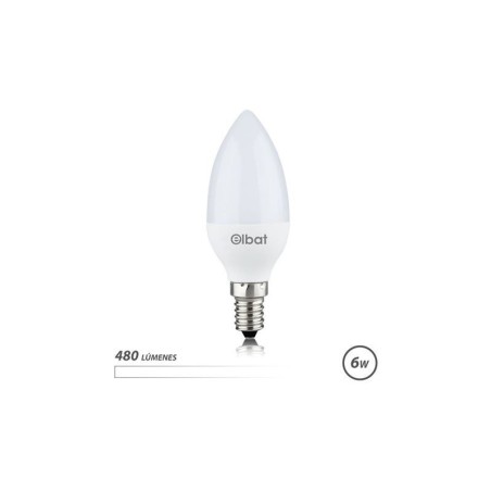 Lampadina LED Elbat C37 6W E14 480lm - 4000K Luce Bianca