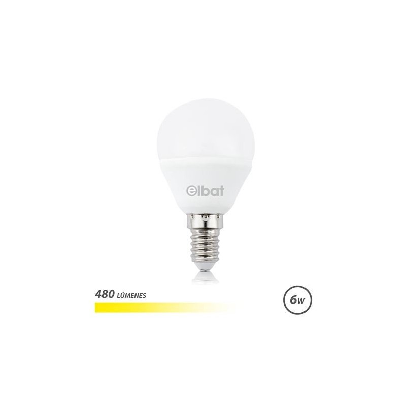 Lampadina LED Elbat G45 6W E14 480lm - 3000K Luce Calda Lampadina LED Elbat G45 6W E14 480lm - 3000K Luce Calda