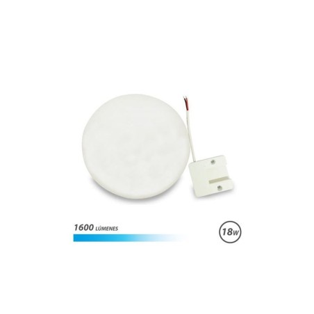 Plafoniera LED Elbat Base Fissa Rotonda 18W Luce Fredda