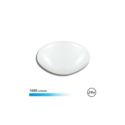 Elbat Aplique Ovalado de Techo LED 24W 1680lm - 6500K Luz Fria - Diametro 35cm