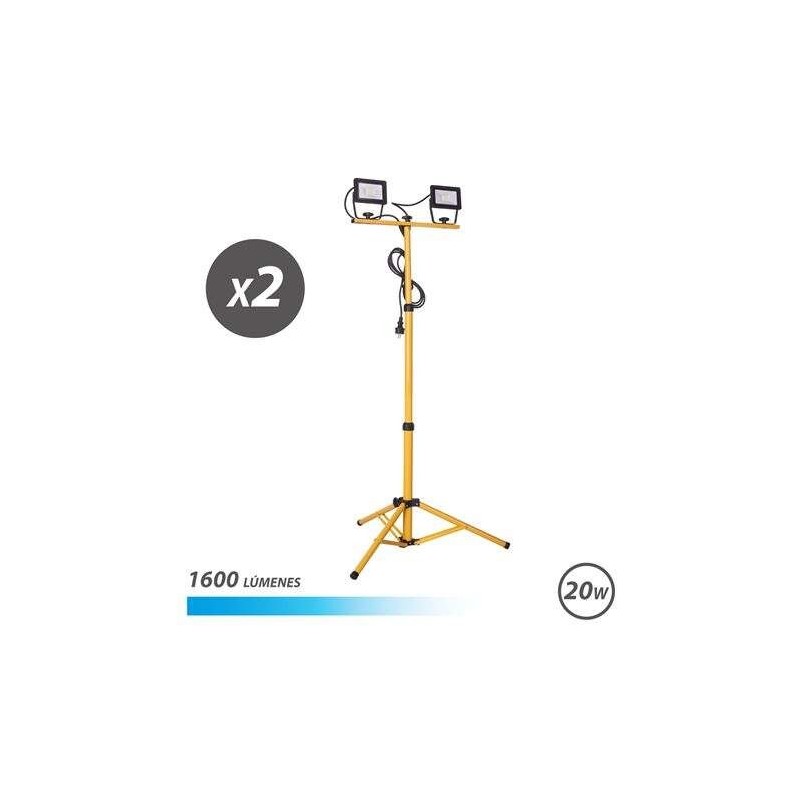 Elbat Foco LED Tripode 2 X 20W 6500K Elbat Foco LED Tripode 2 X 20W 6500K