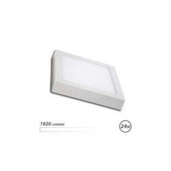 Elbat Downlight Cuadrado Sobre Pared LED 24W Luz - Color Blanco