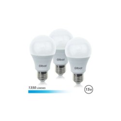Elbat Pack da 3 Lampadine LED A60 15W E27 1350lm - 6500K Luce Fredda