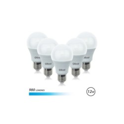 Elbat Confezione da 5 Lampadine LED A60 12W E27 980lm - 6500K Luce Fredda