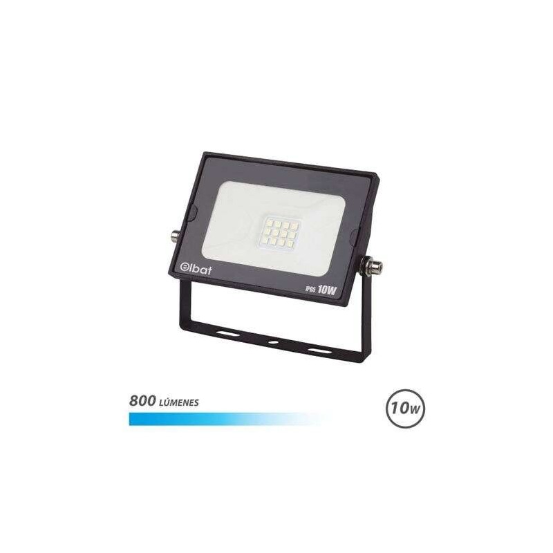 Faretto LED Serie Elbat Super Slim 10W 800lm - Luce Fredda 6500K - Adatto per Esterni