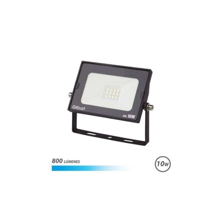 Faretto LED Serie Elbat Super Slim 10W 800lm - Luce Fredda 6500K - Adatto per Esterni