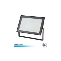 Elbat Foco LED Serie Super Slim 50W 4000lm - 6500K Luz Fria - Apto para Exterior