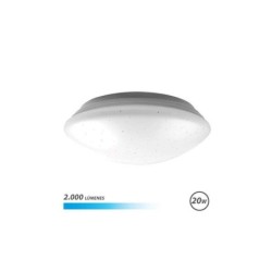 Elbat Serie Saturno Aplique Redondo de Techo LED 20W 2000lm - 6500K Luz Fria - Diametro 28cm